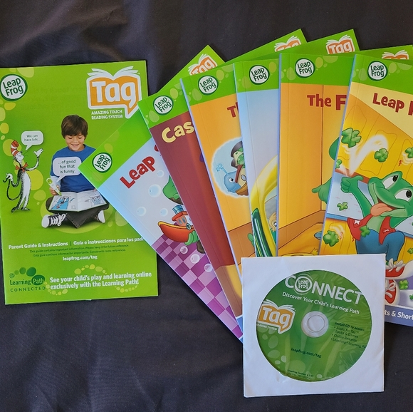 LeapFrog Tag Learn to Read Books- Set 1- Short Vowels (6 books + CD) - Picture 3 of 5